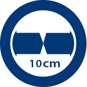 Junta de compensación de cruce cristales 10 cm